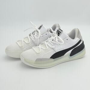 Puma Clyde Hardwood White Black Basketball Shoes
